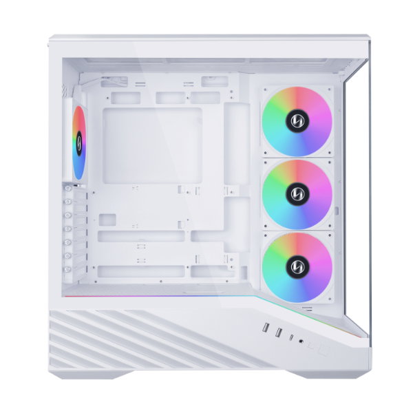 Lian Li V100-ATX Mid-Tower PC Case-Black-V100RX | 4 x 120mm ARGB PWM Fans Pre-Installed, LED RGB Strip, Platform with Tempered Glass - Lian Li V100-ATX Mid-Tower PC Case-Black-V100RX | 4 x 120mm ARGB PWM Fans Pre-Installed, LED RGB Strip, Platform with Tempered Glass -