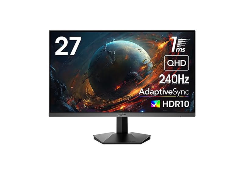 KOORUI GN05 27インチ 240Hz WQHD モニター 楽天市場】【10%OFFクーポン】ゲーミングモニター 27インチ VAパネル