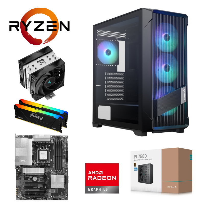 GAMING PC AMD Ryzen 9 7900X // AMD Radeon RX 9060 XT...
