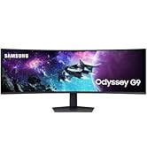 SAMSUNG 49" Odyssey G9 (G95C) Series DQHD 1000R Curved Gaming Monitor, 240Hz, 1ms(GtG), DisplayHD...