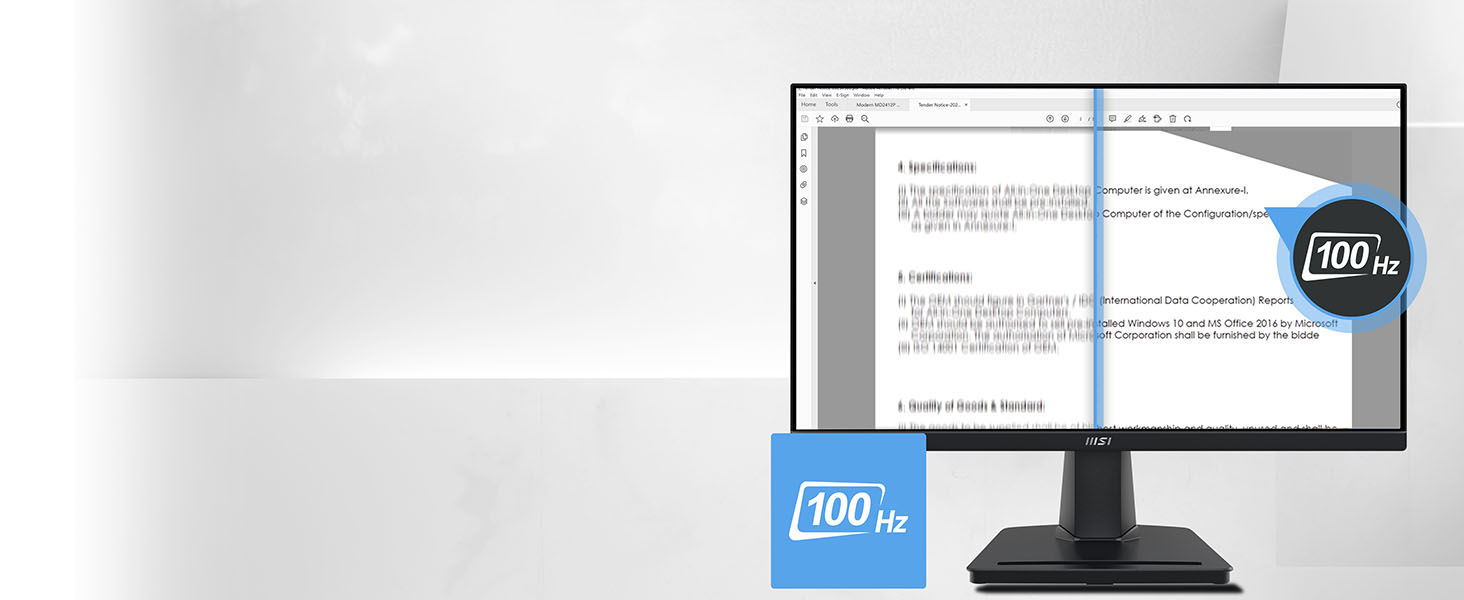 100Hz Refresh Rate