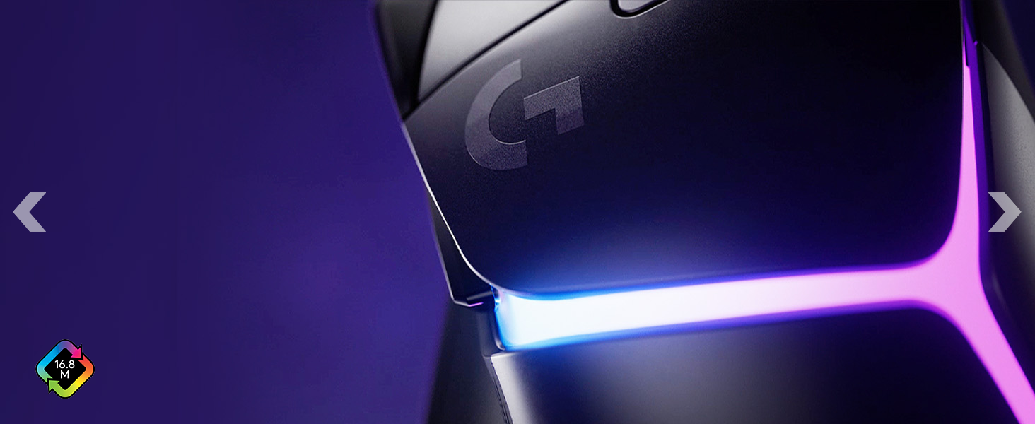 Zoom of the LIGHTSYNC RGB technology of G502 X PLUS