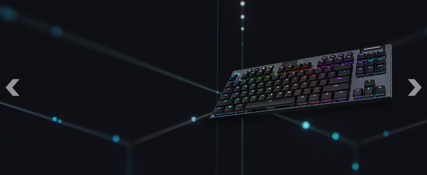 An angle image of G915 TKL keyboard