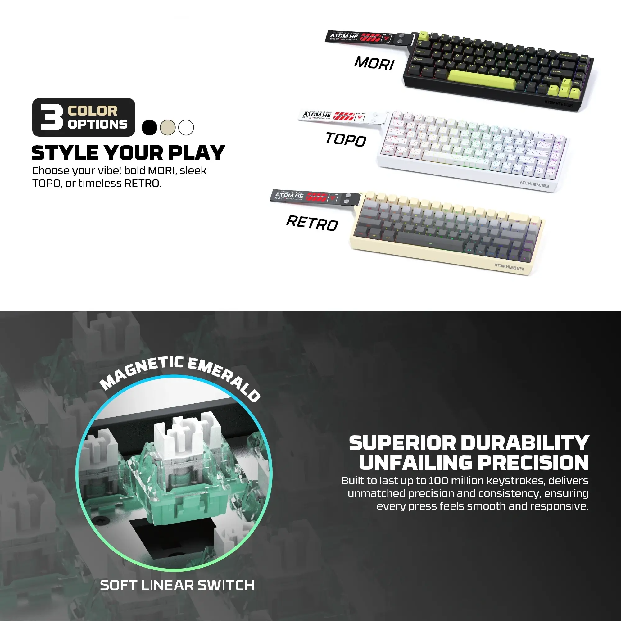 FANTECH MK922&nbsp;ATOM HE68 PRO Wireless Magnetic 