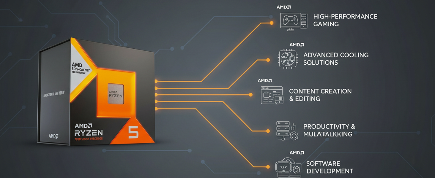 AMD Ryzen 5 7600X3D CPU Processor