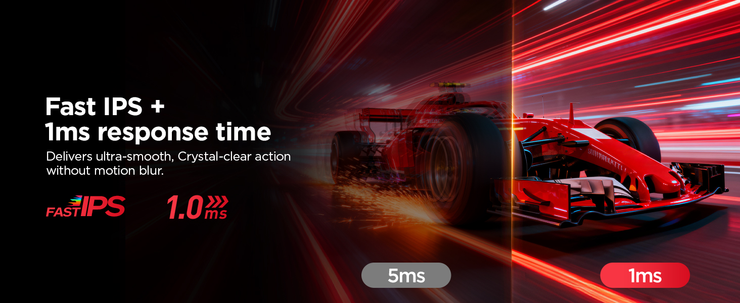 KOORUI 27 4K Gaming Monitor Dual Mode UHD 160Hz or FHD 320Hz, Fast IPS 1ms, FreeSync G-SYNC