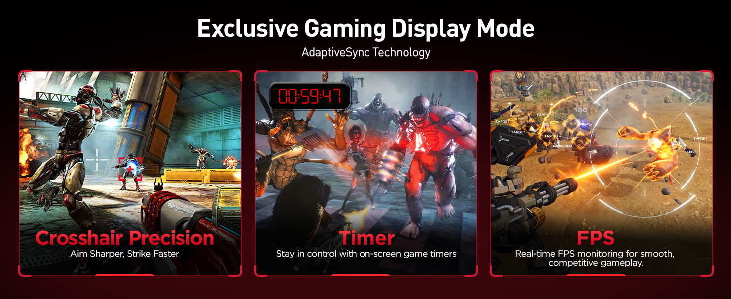 KOORUI 27 4K Gaming Monitor Dual Mode UHD 160Hz or FHD 320Hz, Fast IPS 1ms, FreeSync G-SYNC