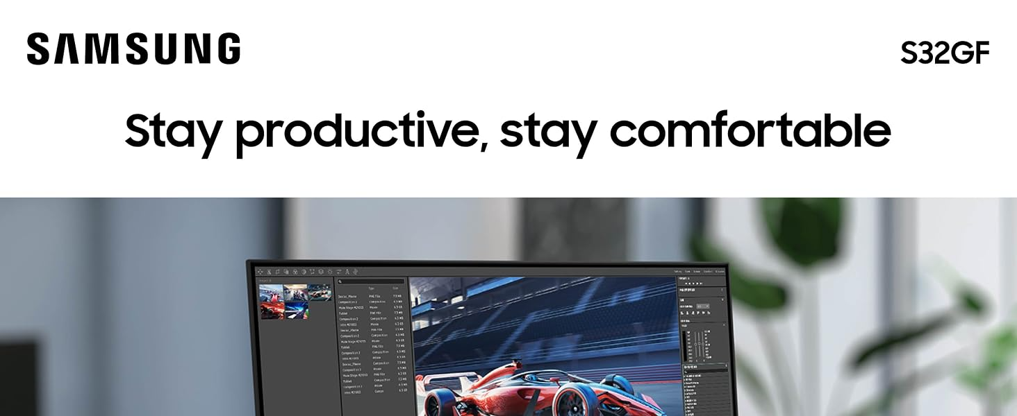 S32GF FHD High Resolution Monitor 120Hz with IPS Panel