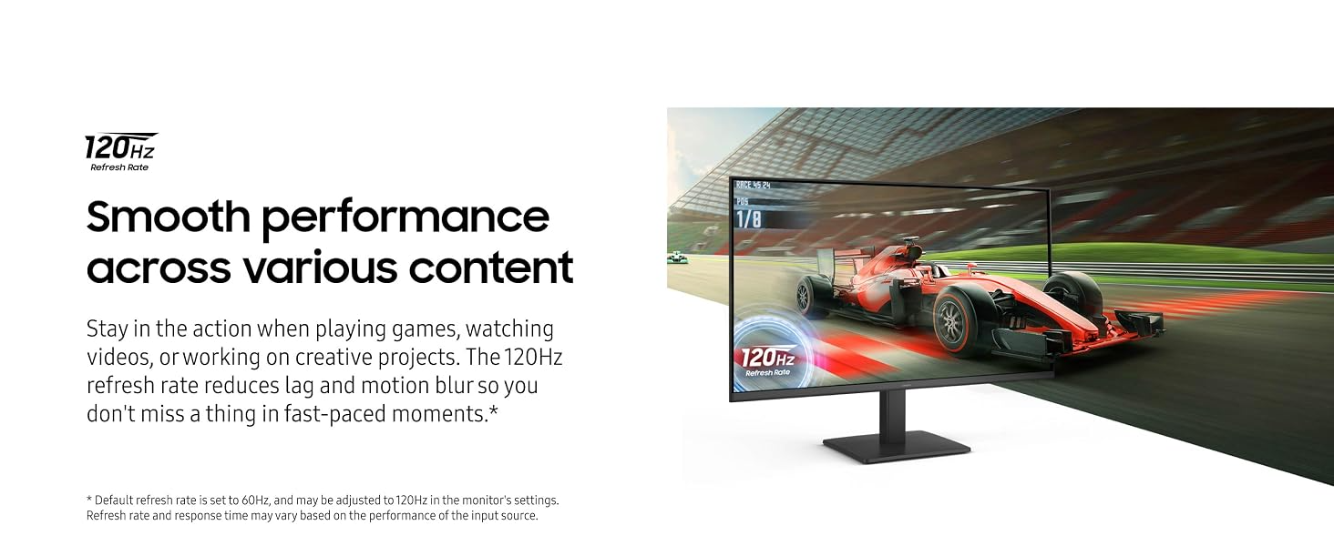 S32GF FHD High Resolution Monitor 120Hz with IPS Panel