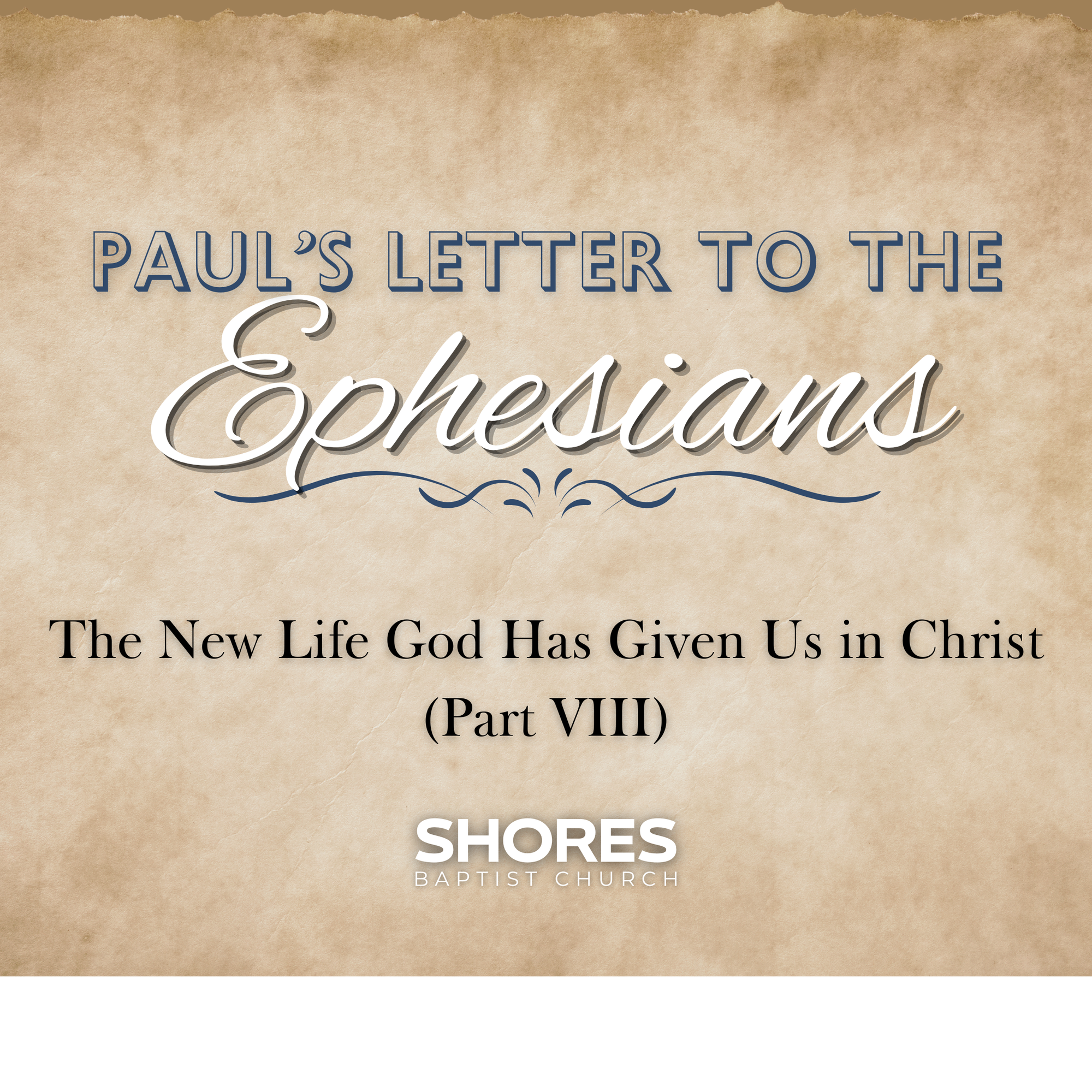 The New Life God Has Given Us in Christ (Part VIII)
