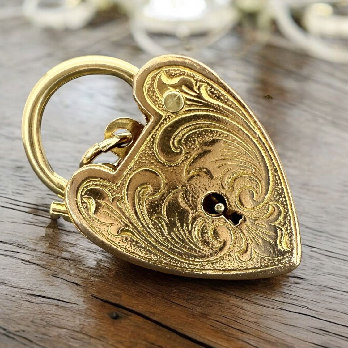 Vintage Heart Padlock