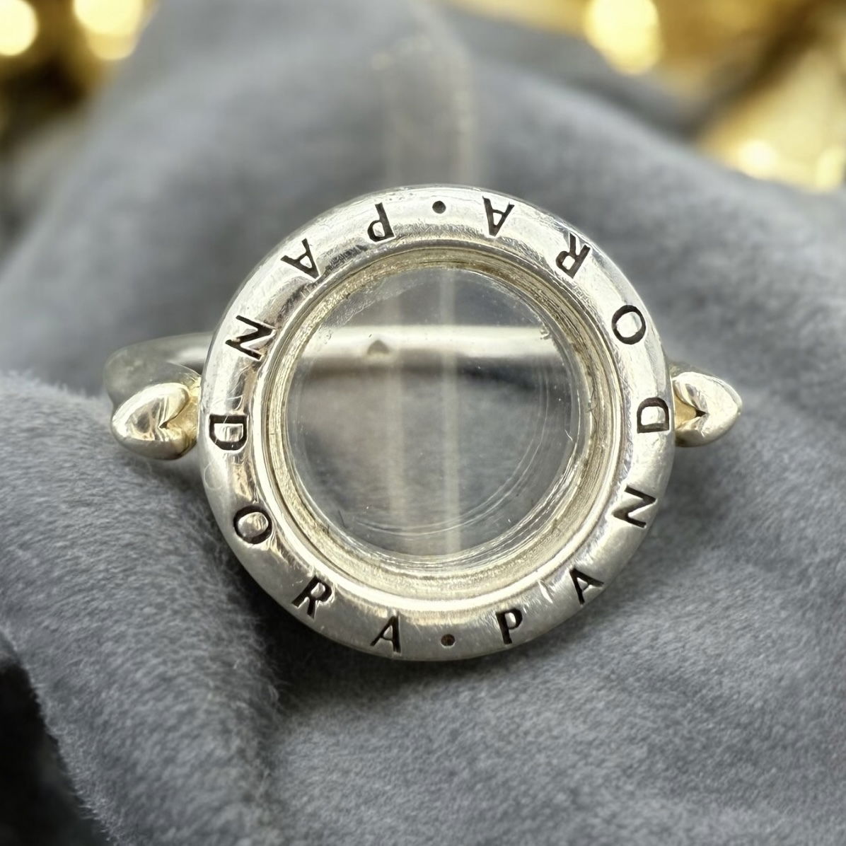 Pandora Floating Locket Ring - UK Size N