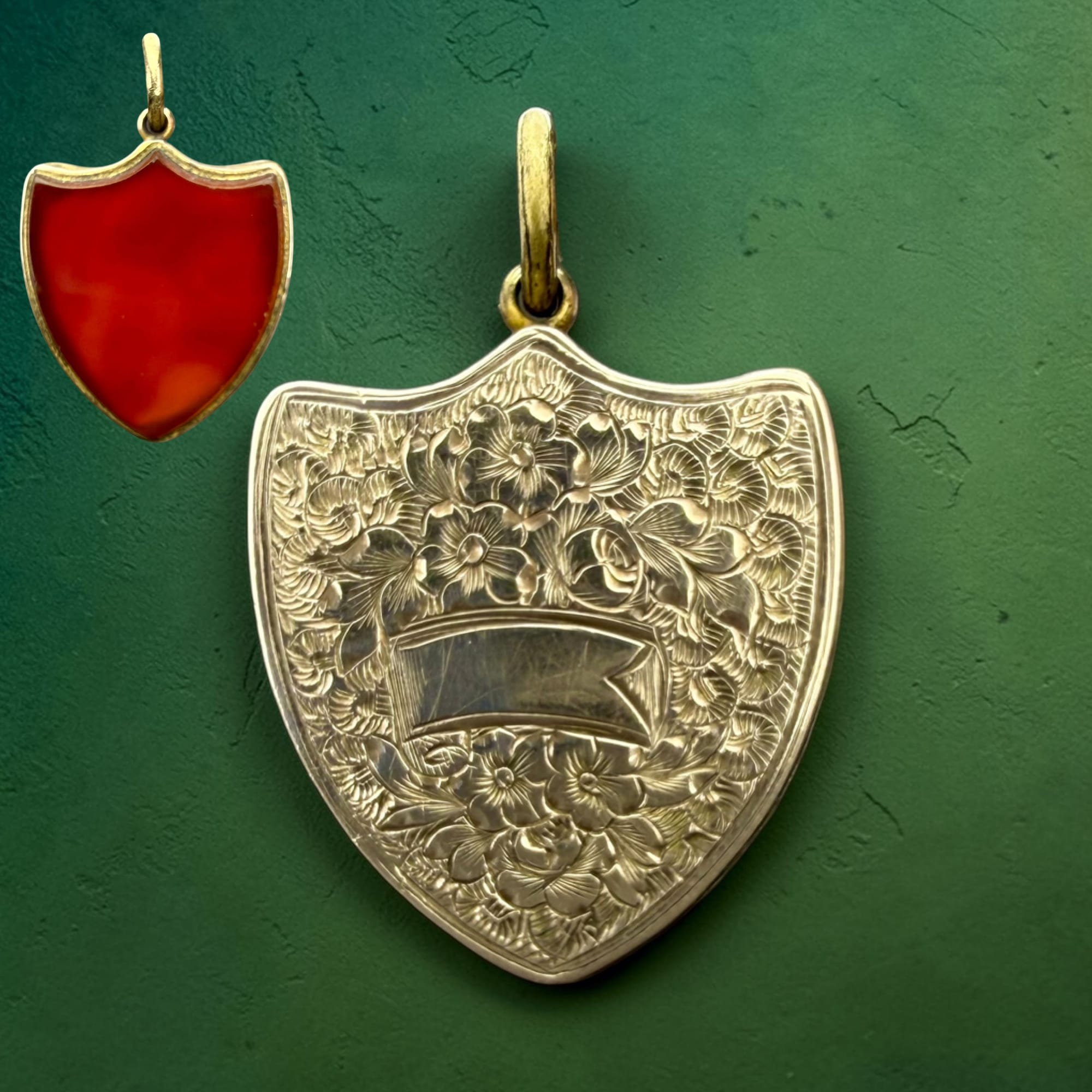 Antique Shield Fob Locket