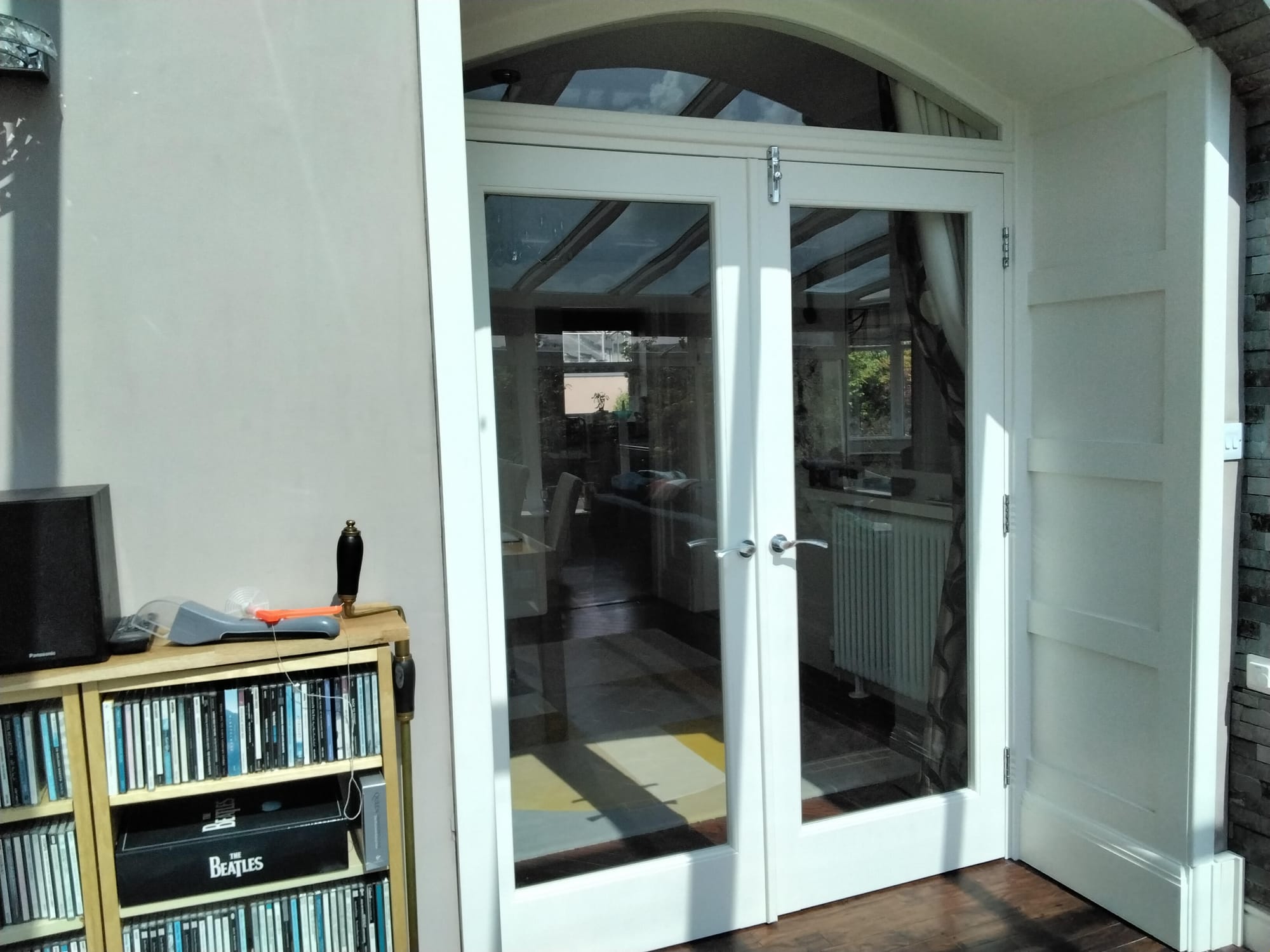 Softwood Internal Double Doors and Arched Frame