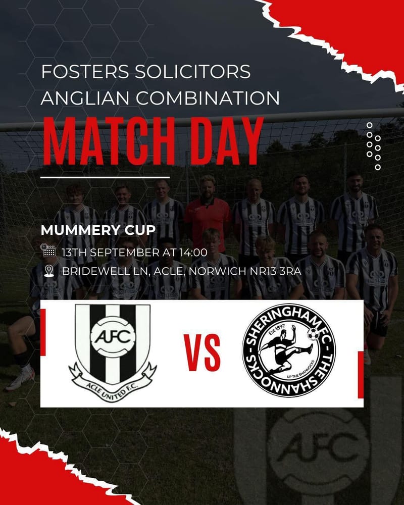 Match Report: Acle United 3 - 0 Sheringham