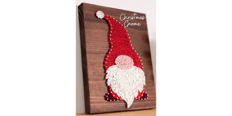 Holiday Gnome String Art Workshop hosted by TaggArt