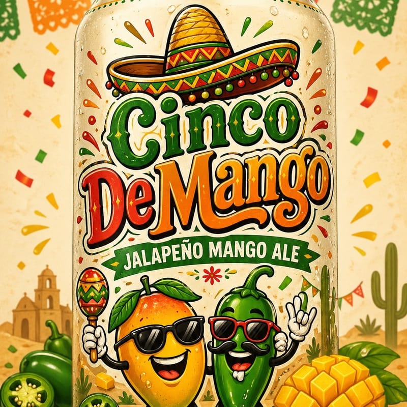 Cinco DeMango,Spicy Pale Ale, 4.9% ABV