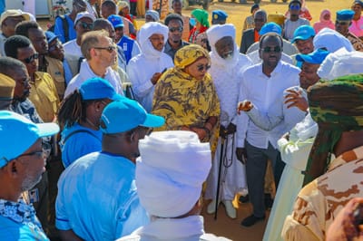 VISITE DE LA MINISTRE EN CHARGE DES AFFAIRES HUMANITAIRES A IRIBA
