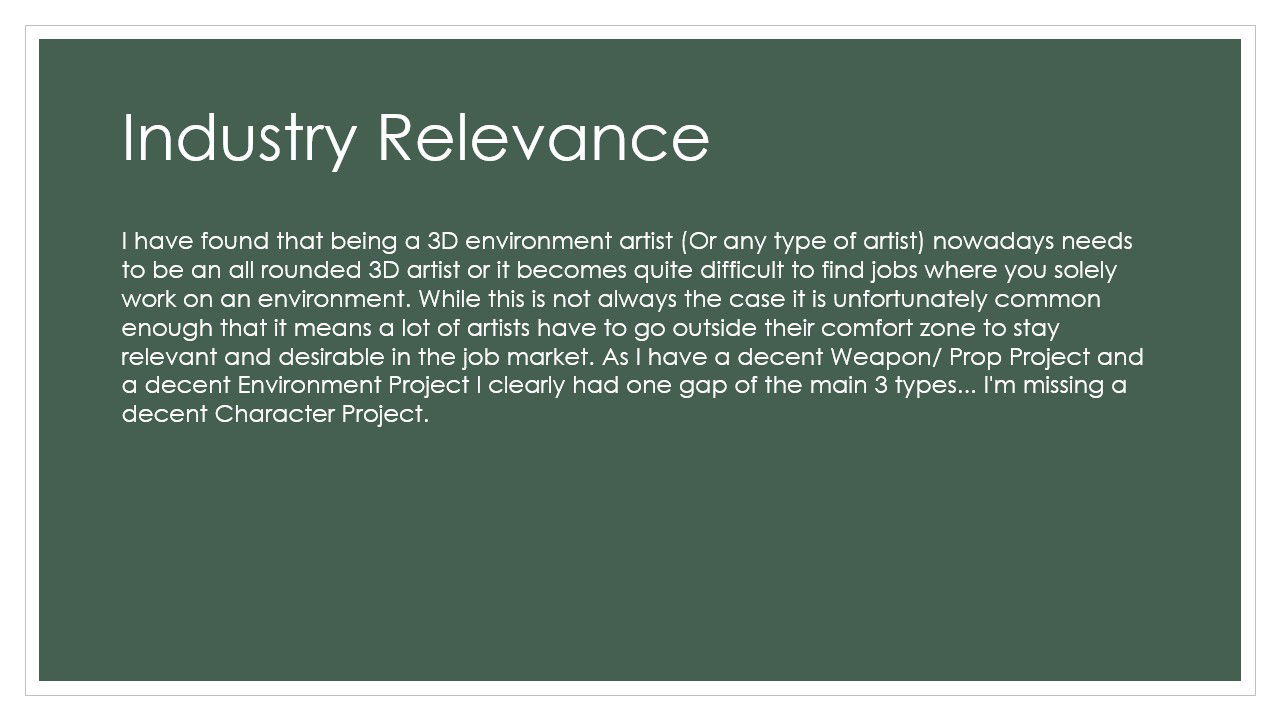 ART406 Portfolio and Industry Awareness