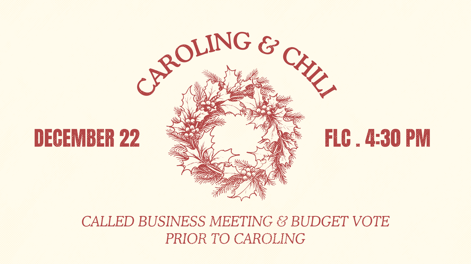 Caroling & Chili - Dec 22