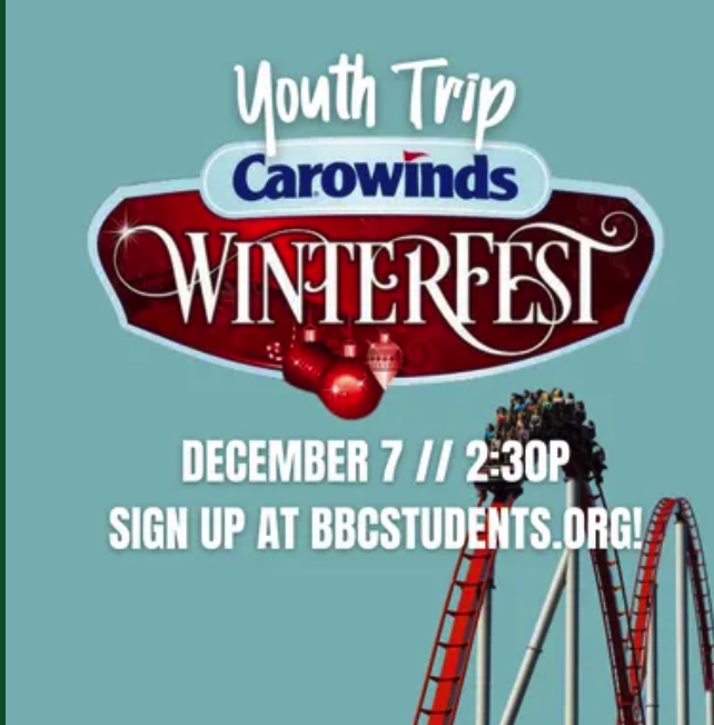 Youth to Carowinds - Dec 7th