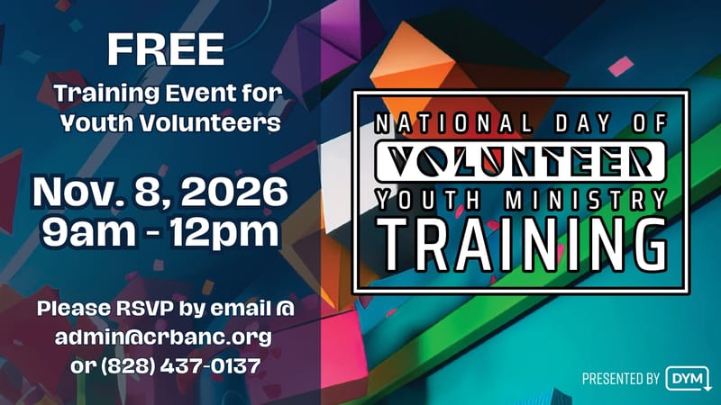 YM Volunteer Training Event Nov. 8
