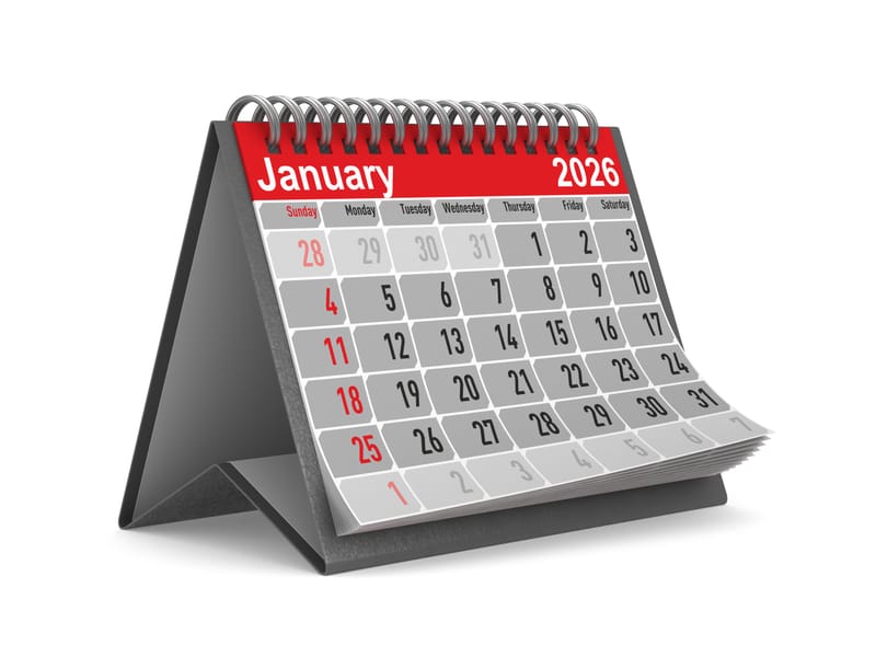 Mark Your Calendars for 2026