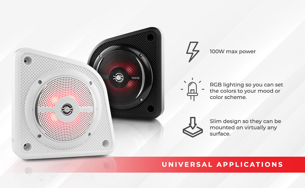marine enclosure speaker 6.5 inch