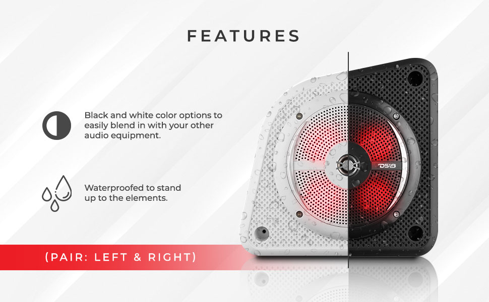 slim marine enclosure 6.5" speaker