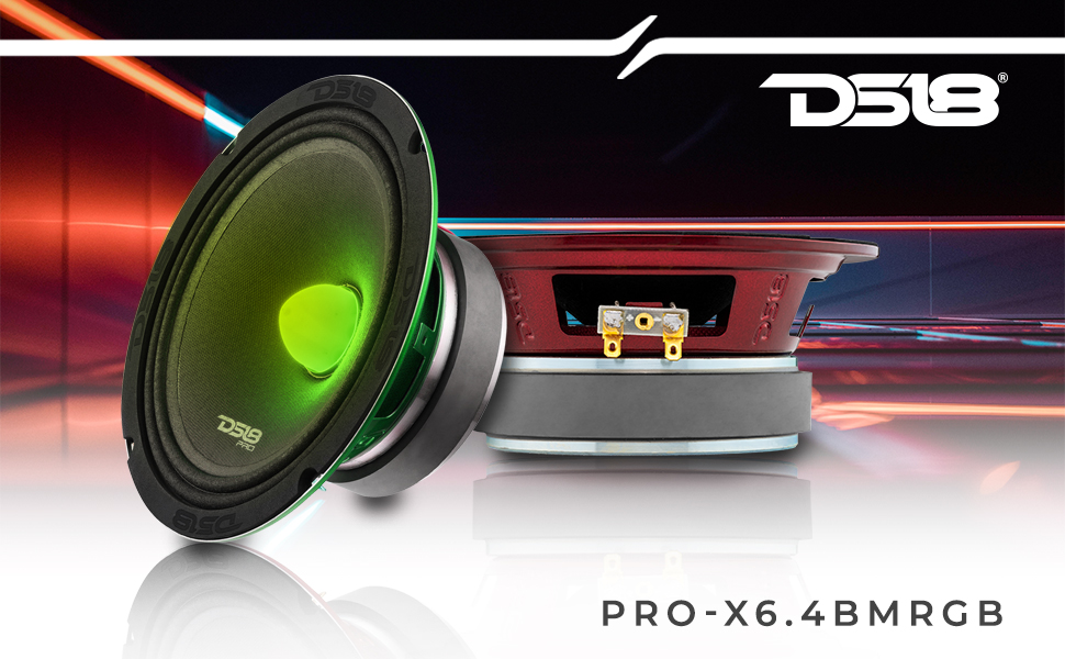 6 inch midrange with bullet rgb lights loud speaker car audio