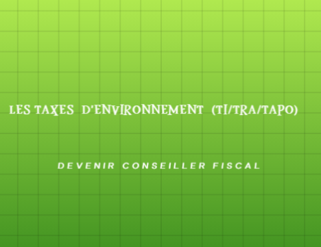 TAXES D'ENVIRONNEMENT : Etude comparative (Gvt central, Gvt provincial, villes & communes)