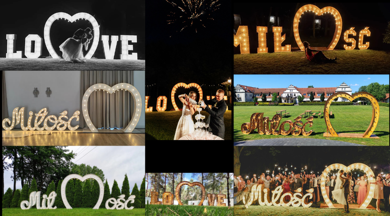 Zestaw Napis + Serce od 700zł