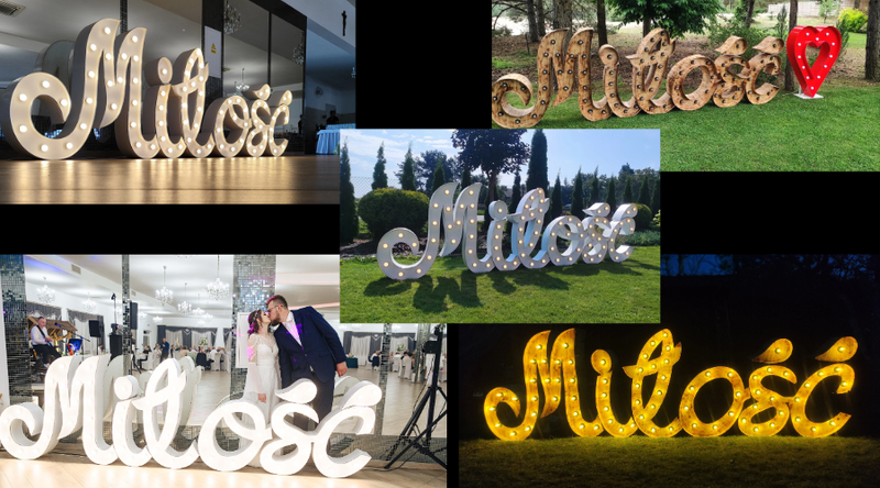 Miłość wersja pisana ****biała**** drewniana****        - 500zł -