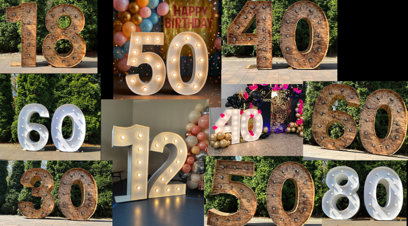 CYFRY    aż 120cm wysokości