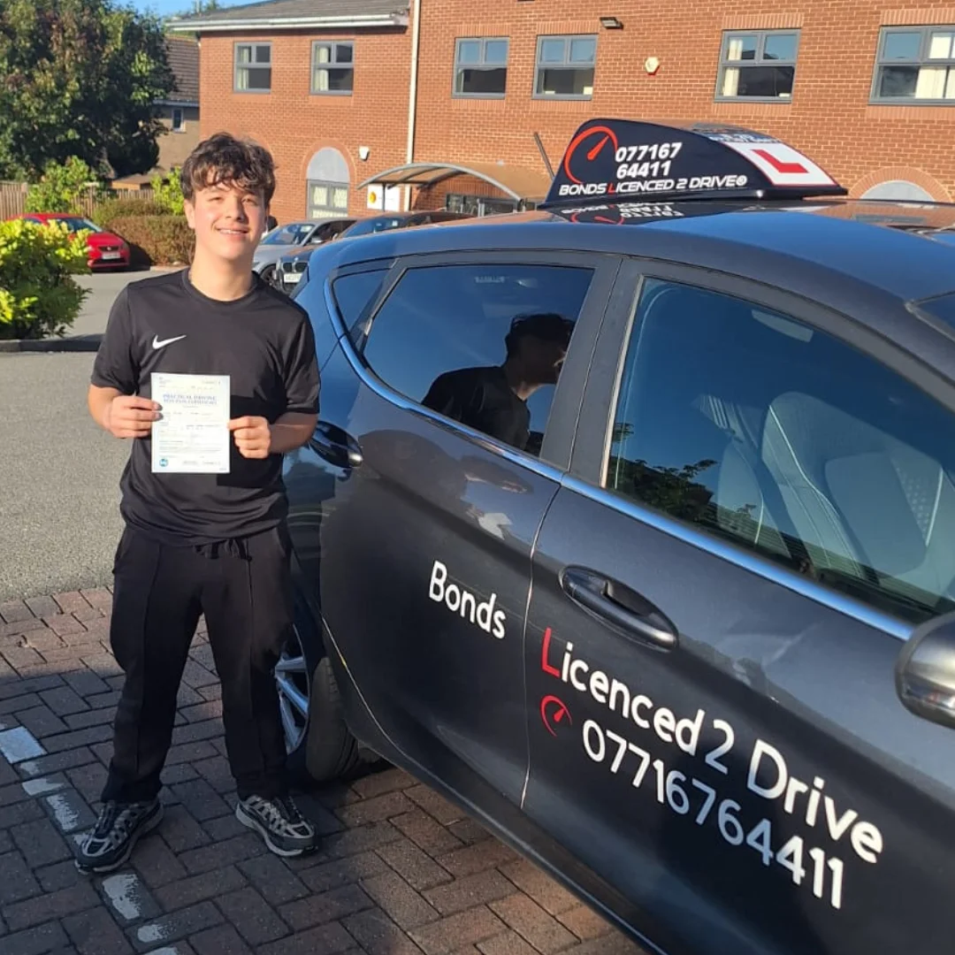 Congratulations to Jay on passing his driving test with zero faults in his own car