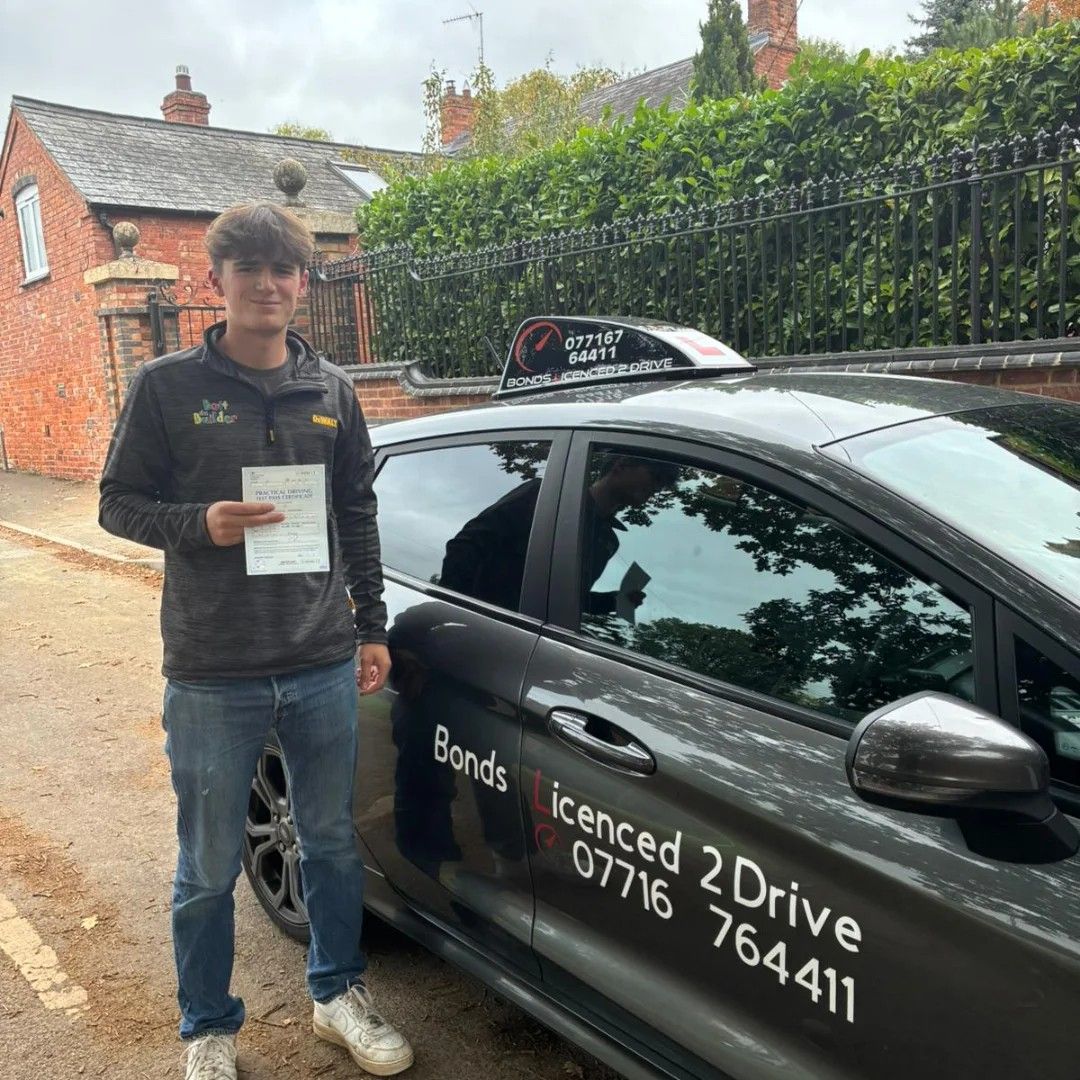 Congratulations to Stanley on passing his driving test