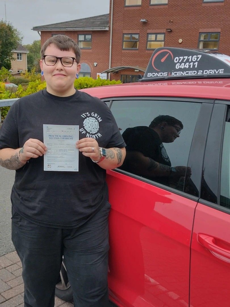 Congratulations to Grace on passing her driving test