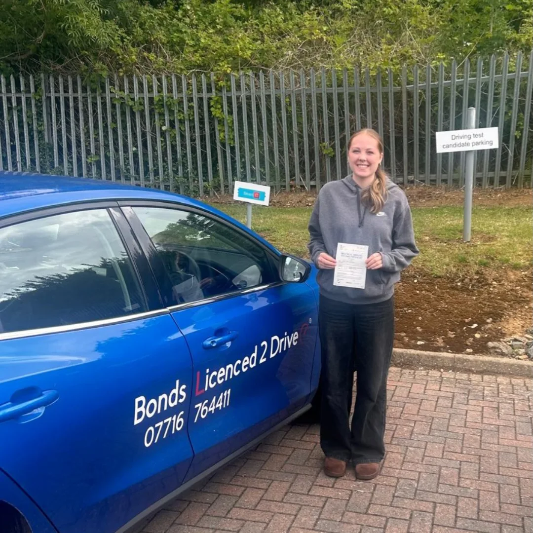 Congratulations to Katie on passing her driving test
