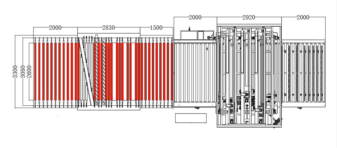 Fully automatic horizontal glass four-sided linear edging machine 3