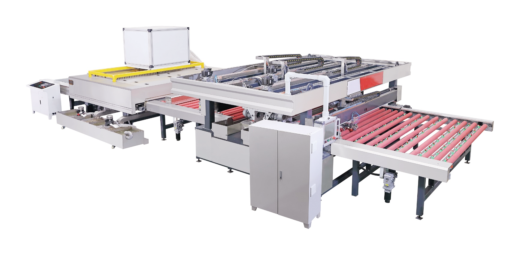 Figure 1 Fully-automatic horizontal four-edge straight-line glass edging machine