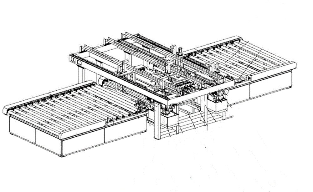 Figure 2 Fully-automatic horizontal four-edge straight-line glass edging machine 2