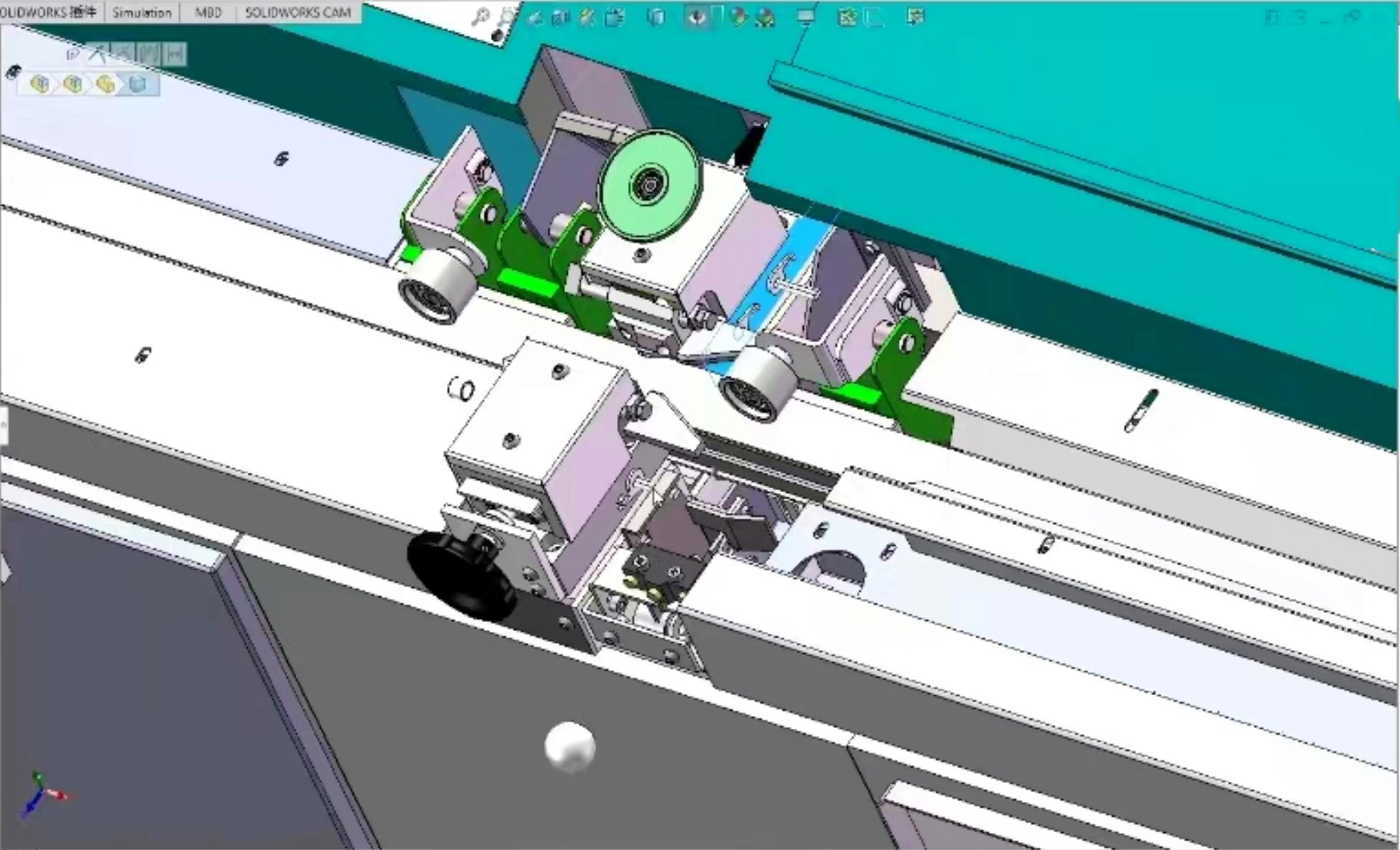 Figure 3 The oil cylinder, bottom plate, glue outlet hole, and structural beam can all be adjusted to meet different sealing thicknesses.