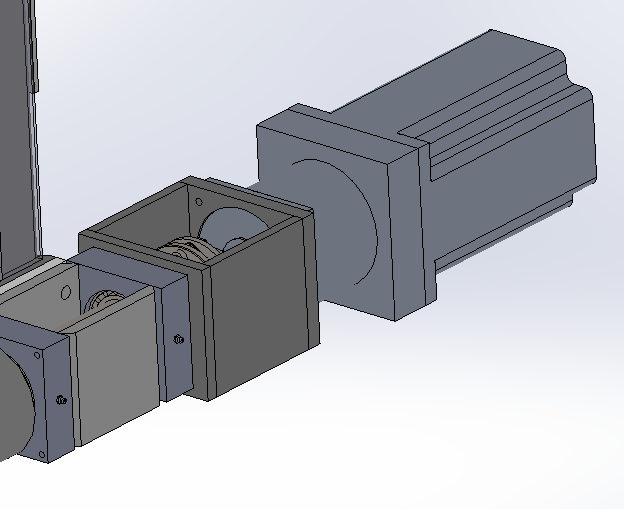 Figure 7 Using high-power Siemens servo motor + driver to drive the plate pressure structureImage caption