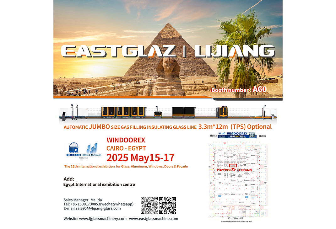 Hall 3 A60, Lijiang Glass starts its Cairo exhibition exchange journey