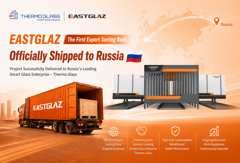 EASTGLAZ（LIJIANG Glass）’s First Overseas Sorting Rack Shipment Officially Heads to Russia