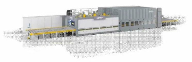 Figure 1 Schematic diagram of the composition of glass tempering equipment