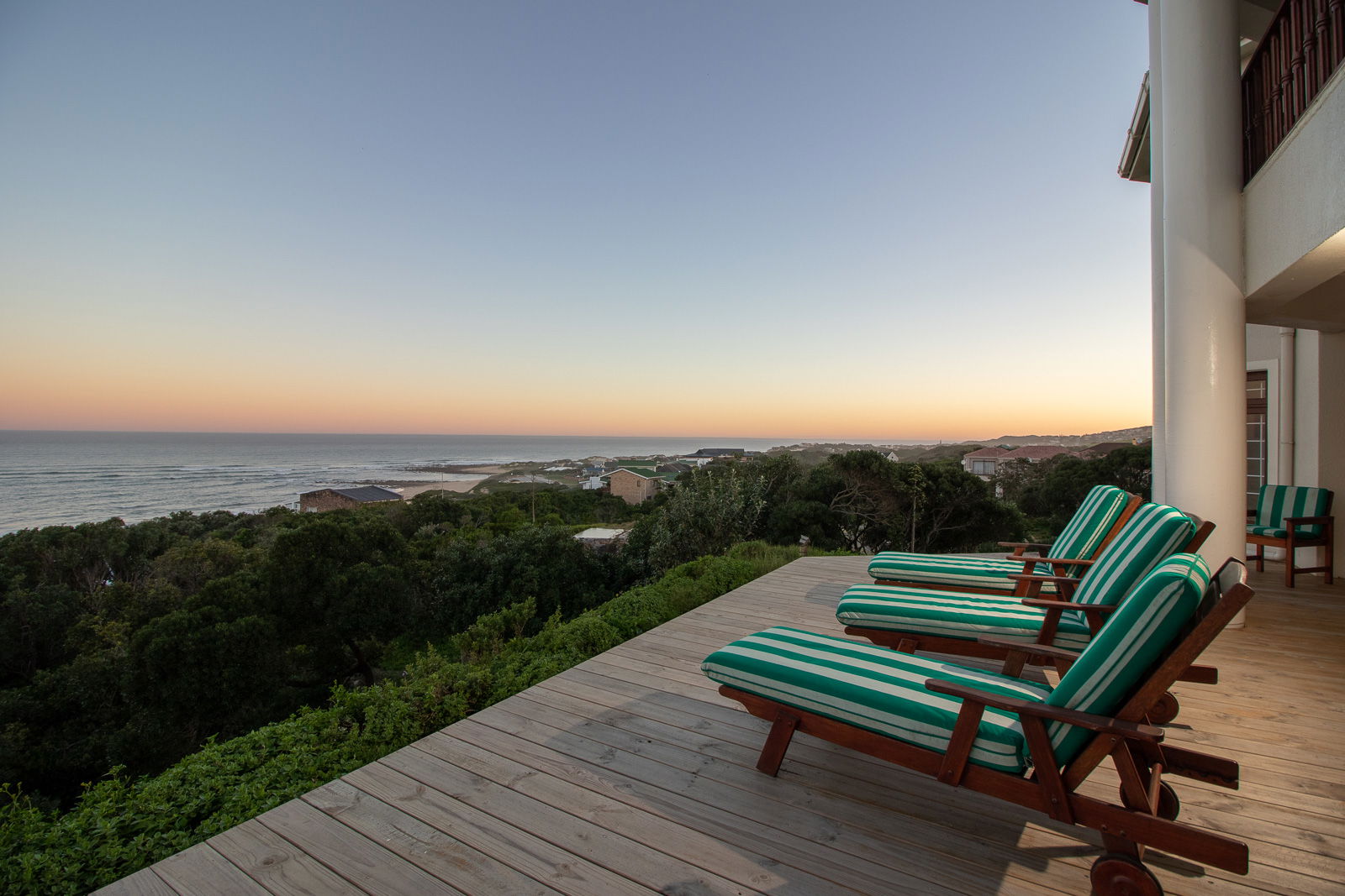 Sea and beach view from deck