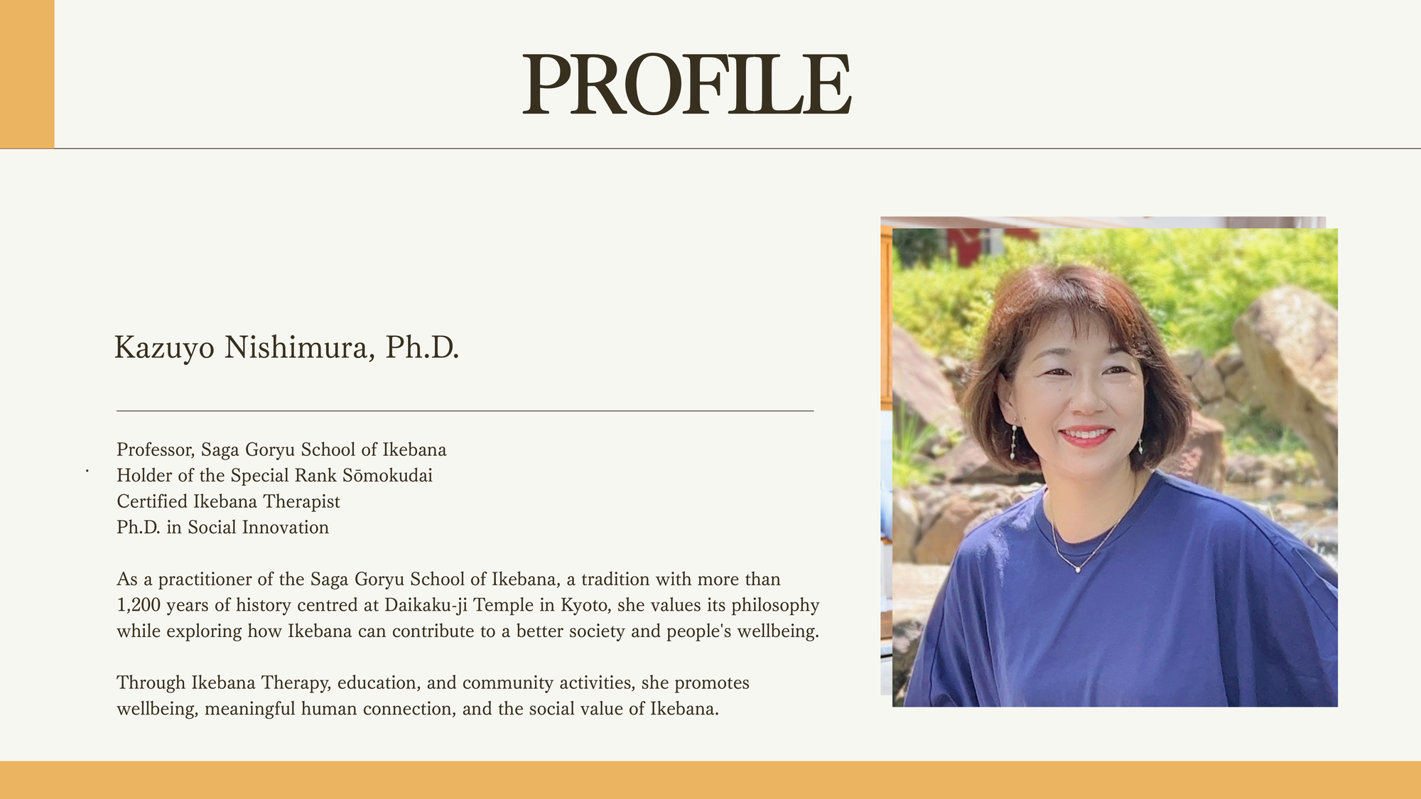 Kazuyo Nishimura,  Ph.D.