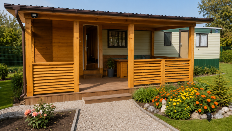 Covered Timber Terrace Construction