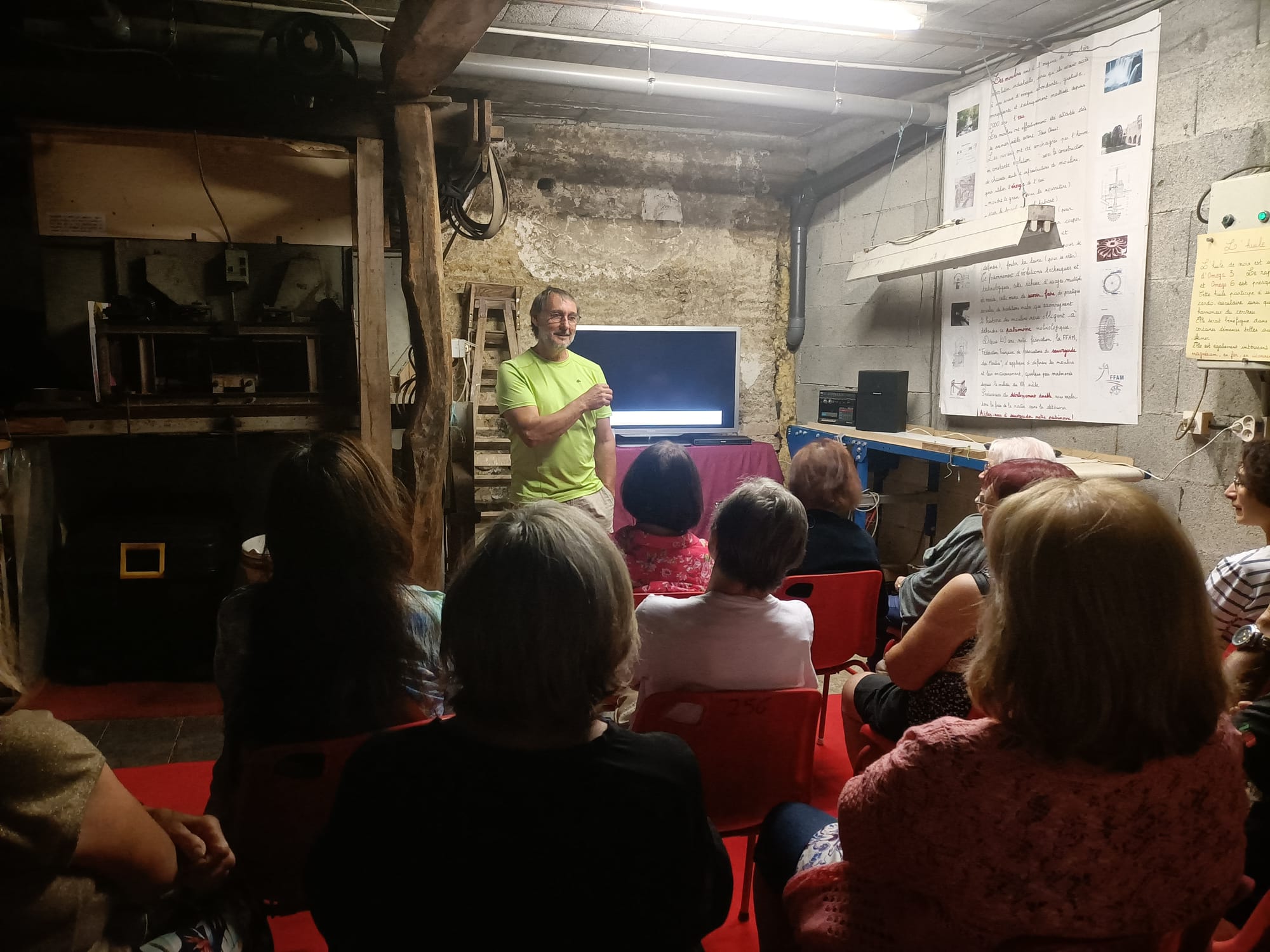 Preparation et visite moulin